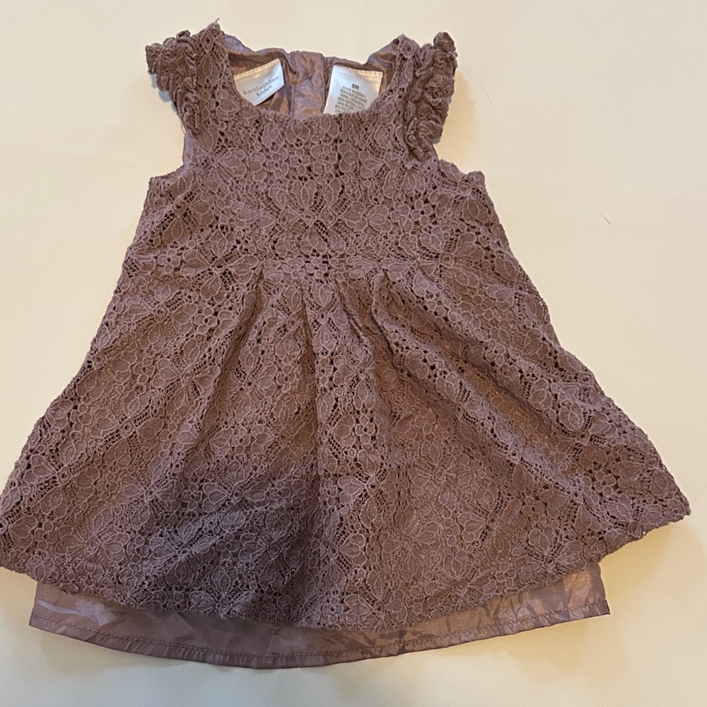 Kardashian Kids Purple Lace Dress